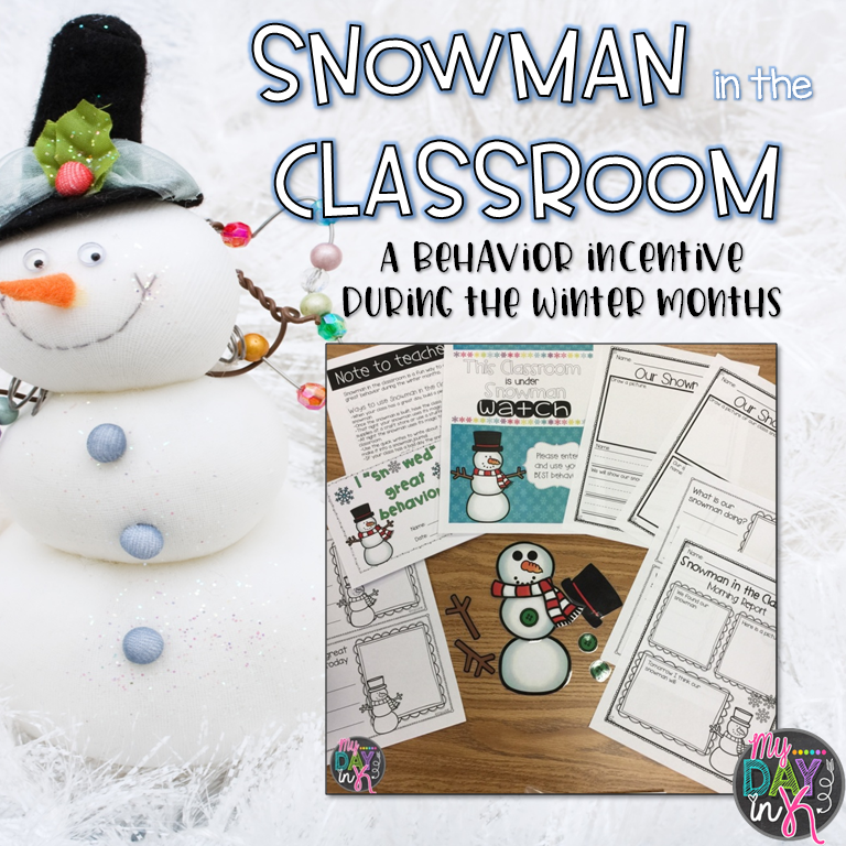 Whole Group Behavior Incentive  Build a Snowman Reward Chart