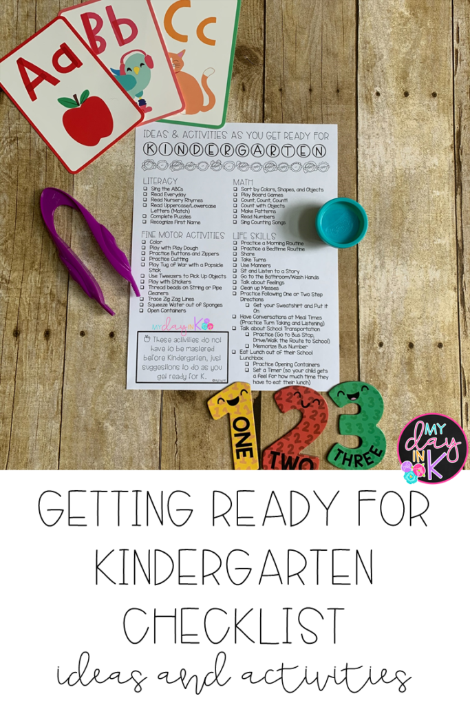 Getting Ready For Kindergarten My Day In K