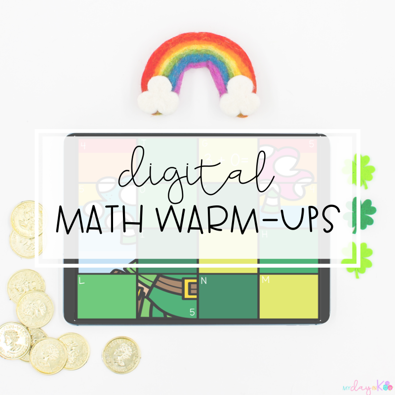Digital Math Warm-Ups for Kindergarten