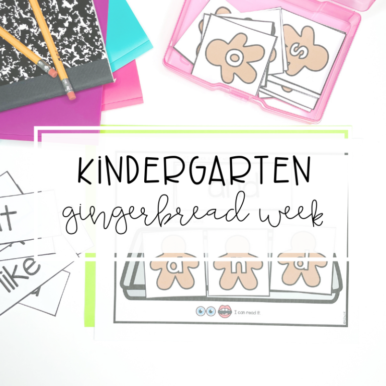 Gingerbread Week in Kindergarten Made Easy