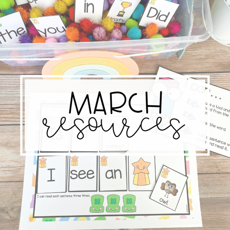 March Resources for Kindergarten