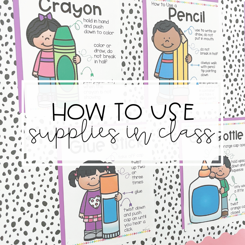 Using Supplies in Kindergarten