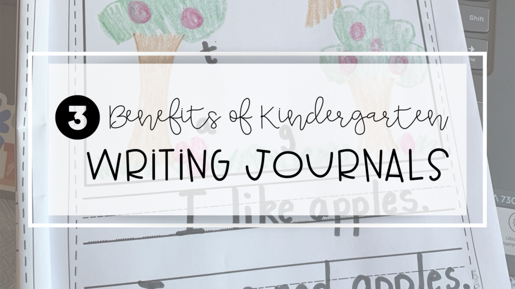kindergarten writing journal feature image for blog