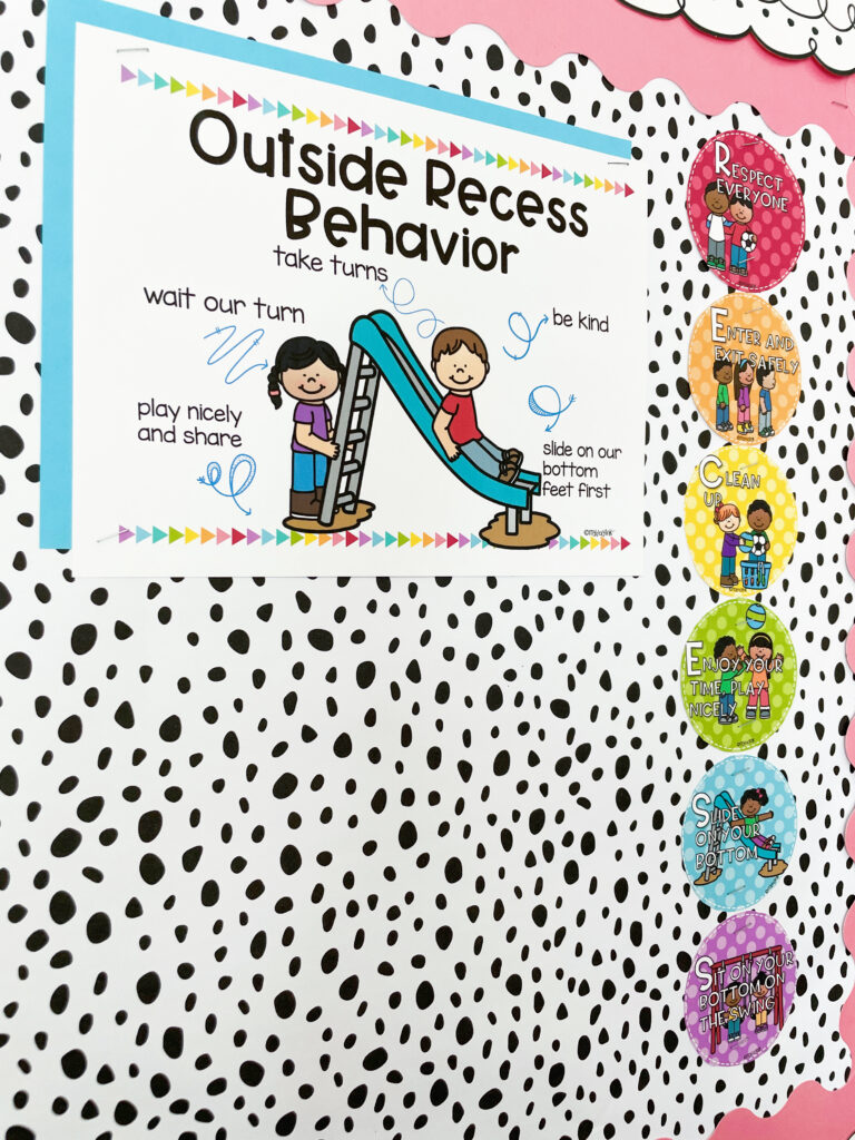 outdoor recess poster and RECESS acrnoym