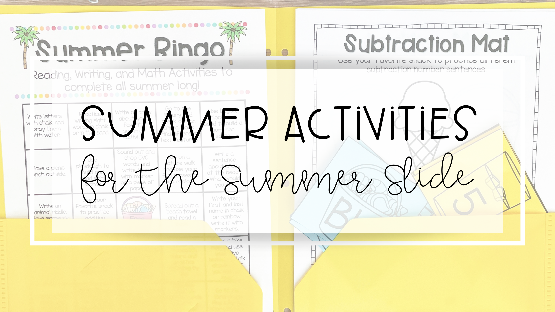 Simple Summer Fun with Summer Bingo Cards and Other Activities