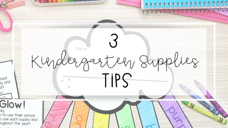 3 Easy Tips For Your Kindergarten Supplies List