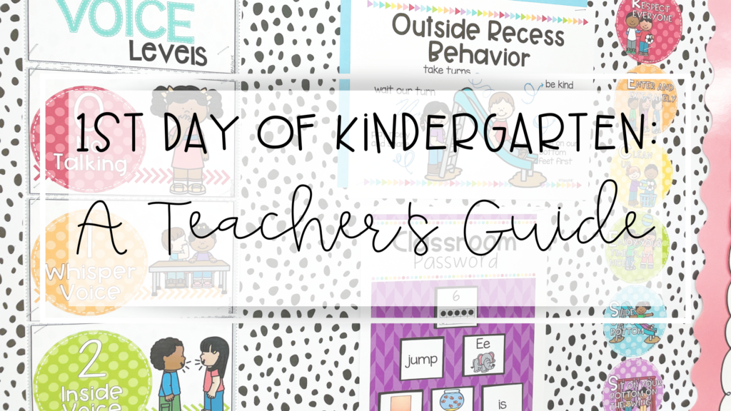 first day of kindergarten feature image