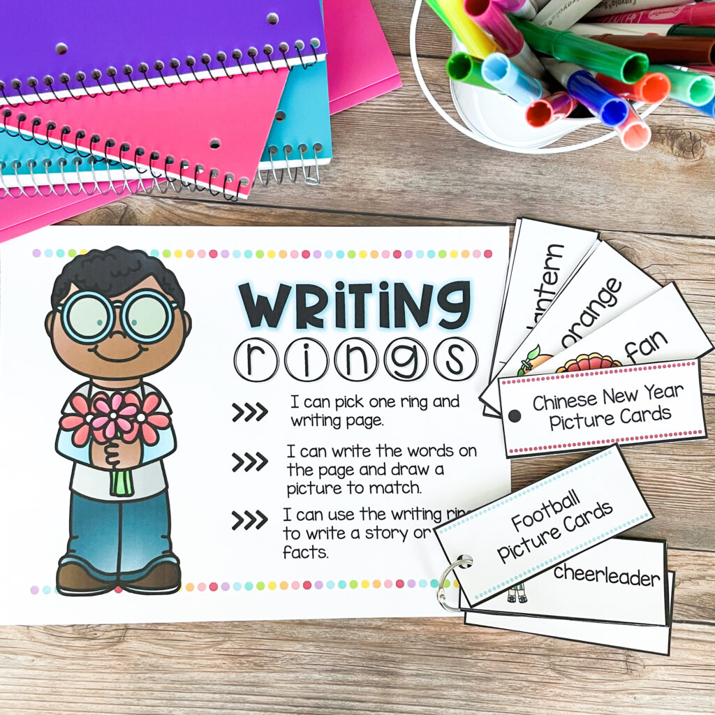 writing rings for kindergarten writing activities