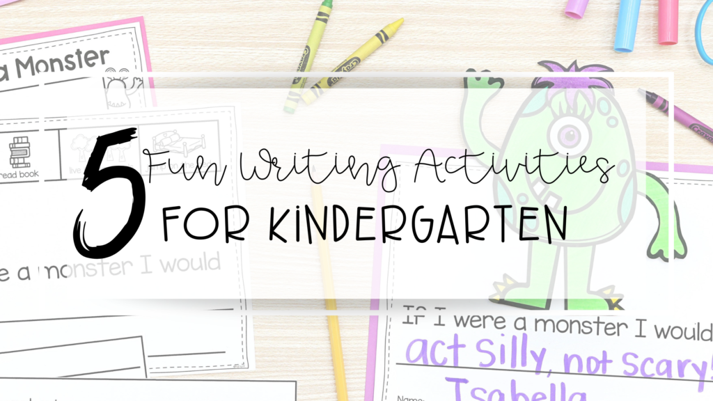 fun writing activities for kindergarten feature image