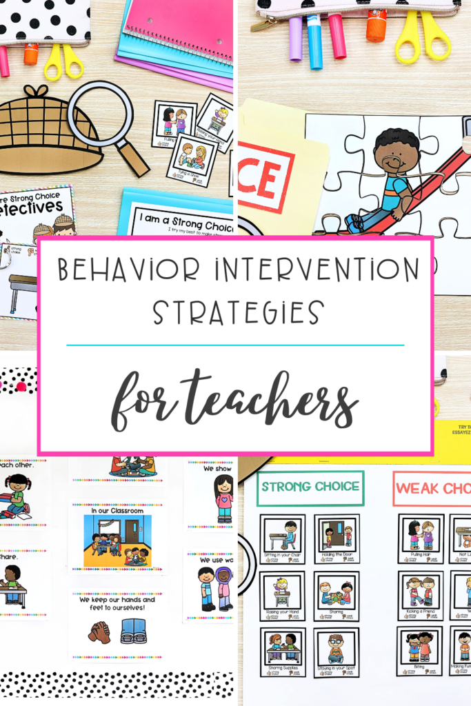 Behavior Intervention Strategies for teachers pin