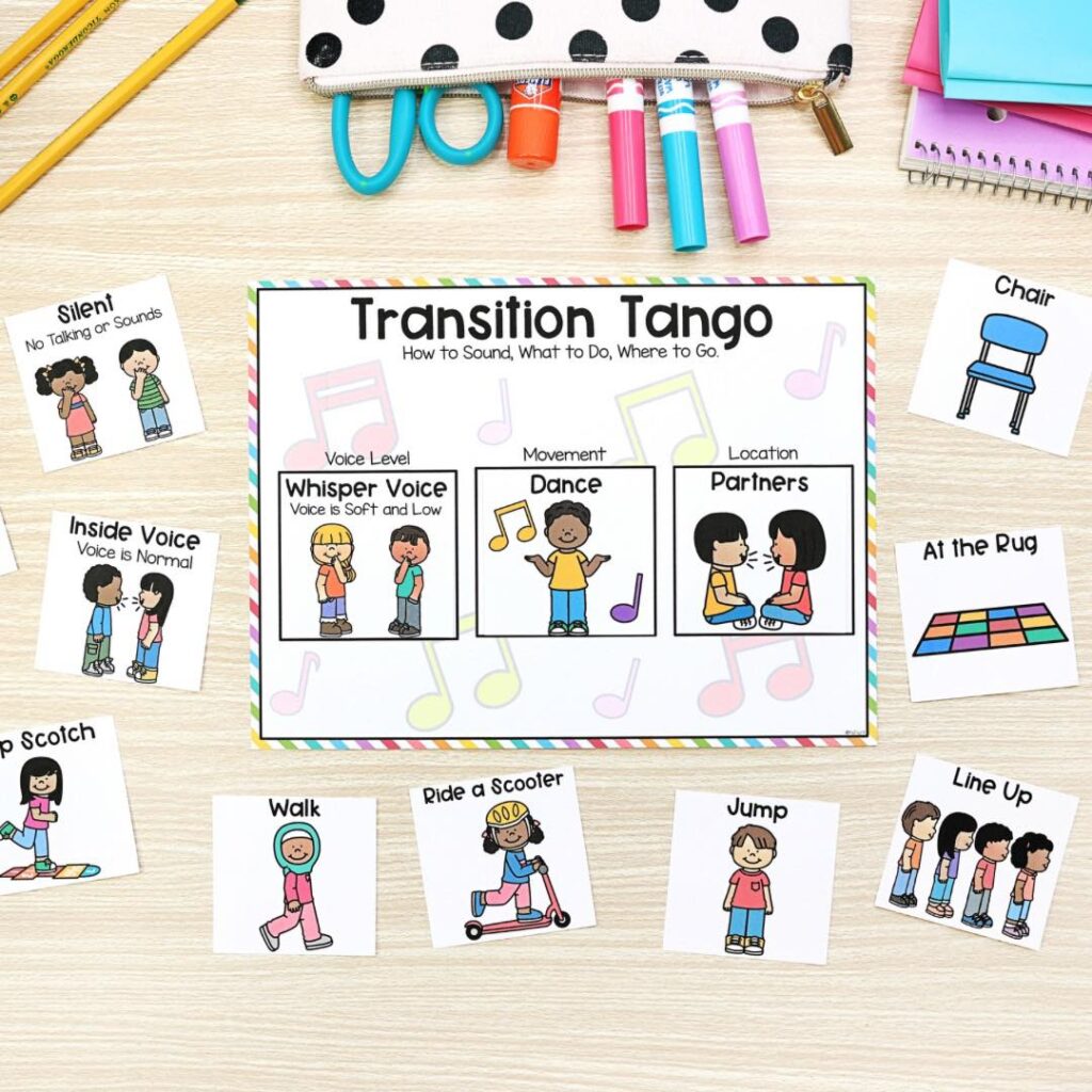 classroom management transitions- transition tango