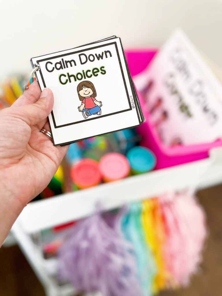calm down corner ideas classroom calm down choices