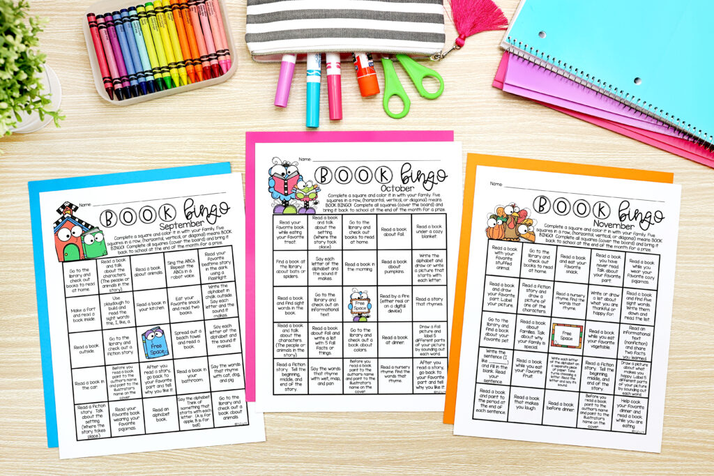 BOOK BINGO- READING INCENTIVE FOR ELEMENTARY STUDENTS