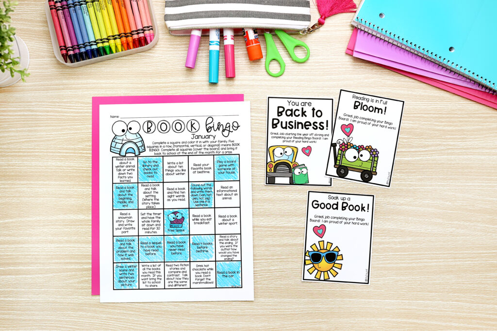 BOOK BINGO- READING INCENTIVE FOR ELEMENTARY STUDENTS
