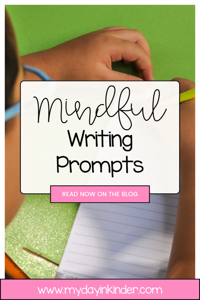mindful writing prompts pin image