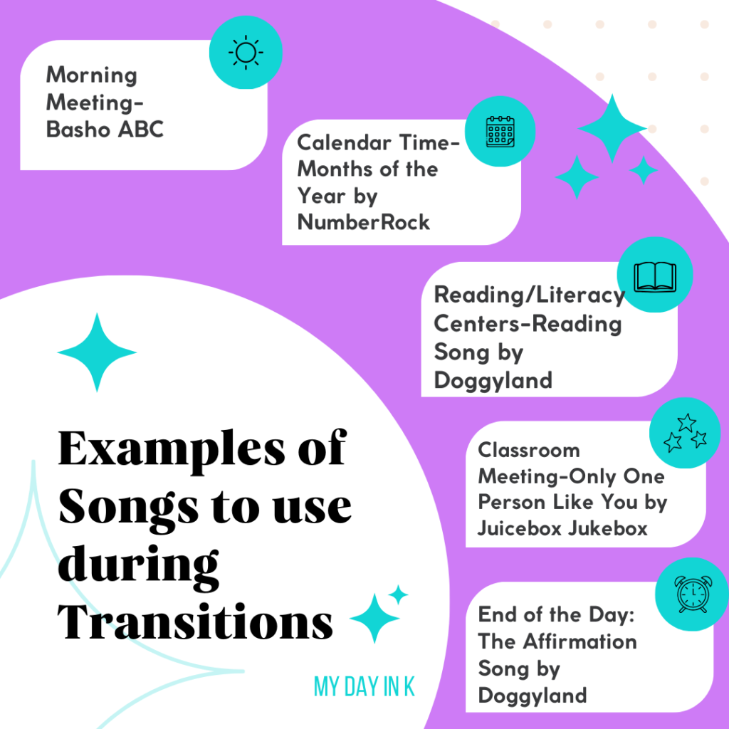 music for classroom transitions examples