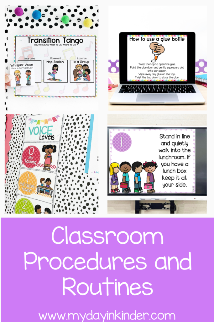 classroom procedures and routines pin
