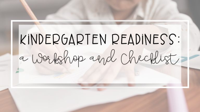 kindergarten readiness checklist feature image