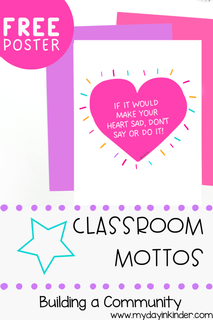 classroom mottos pin