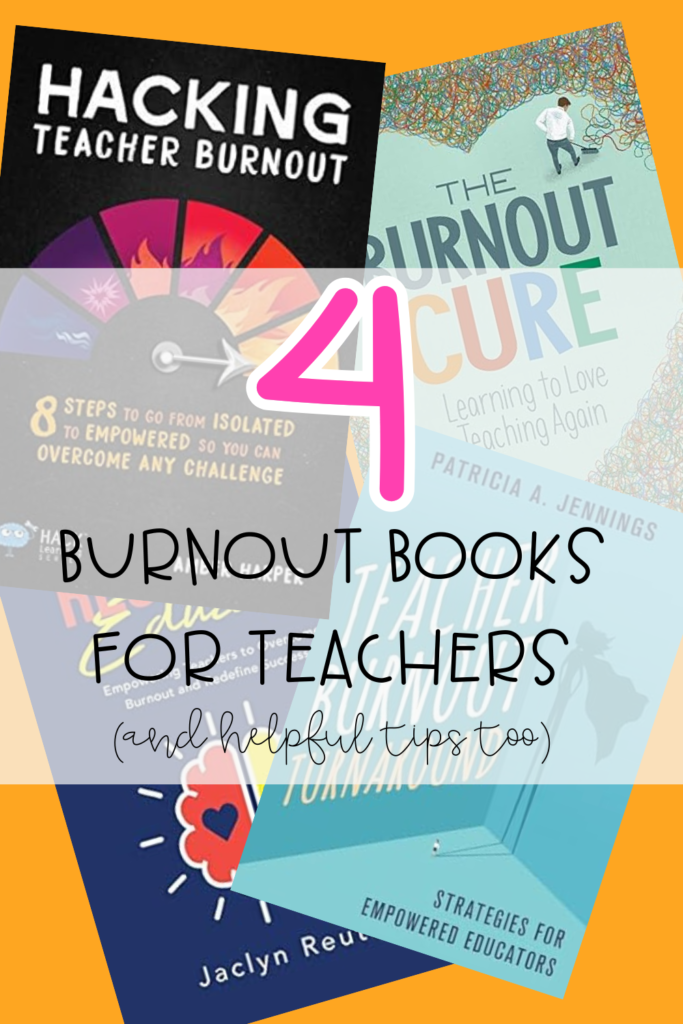Books on Burnout For Teachers pin image