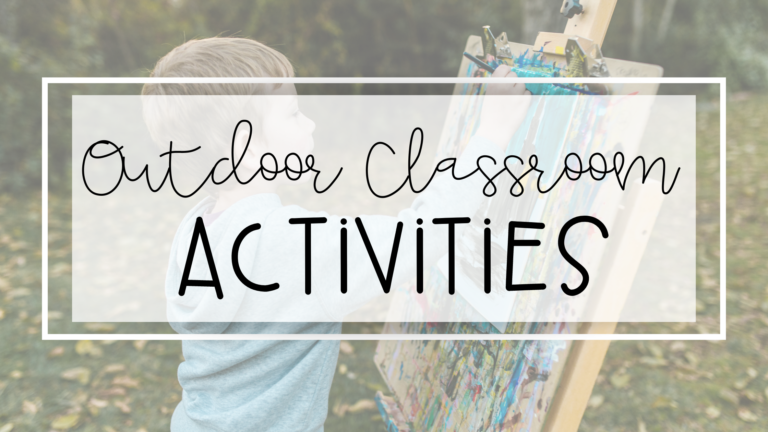 outdoor classroom activity ideas feature image