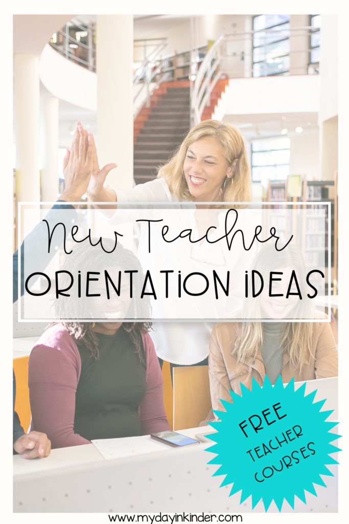 new teacher orientation ideas pin