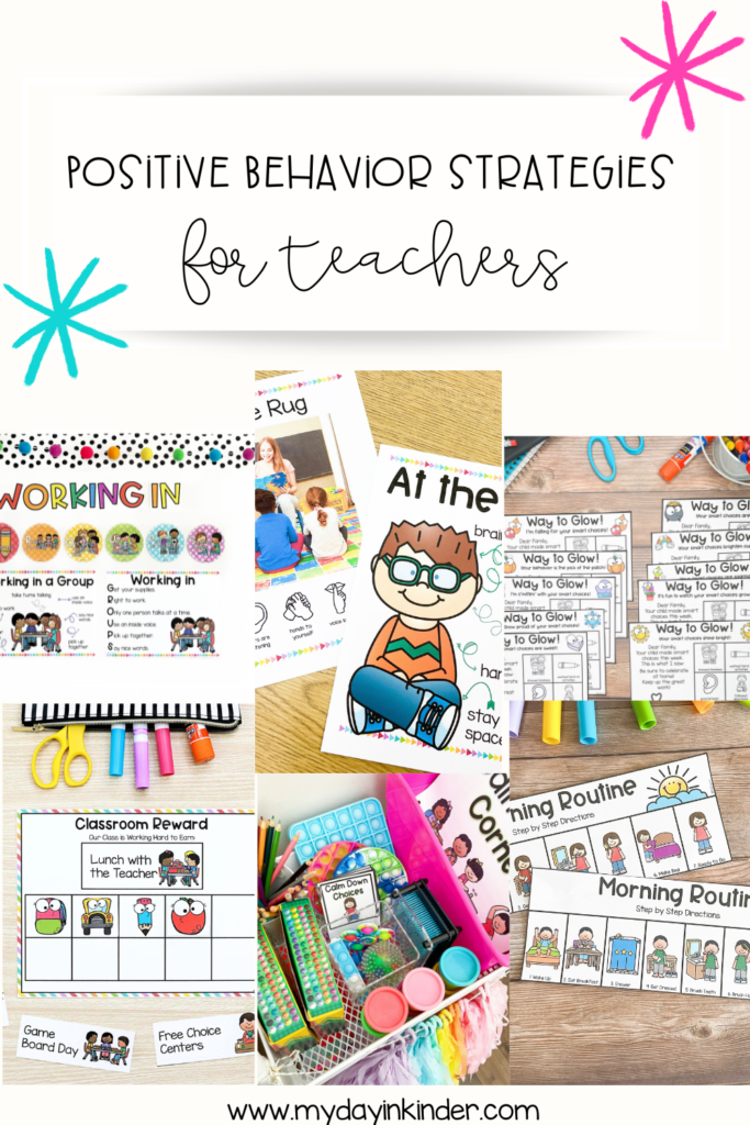 positive behavior strategies for teachers pin image