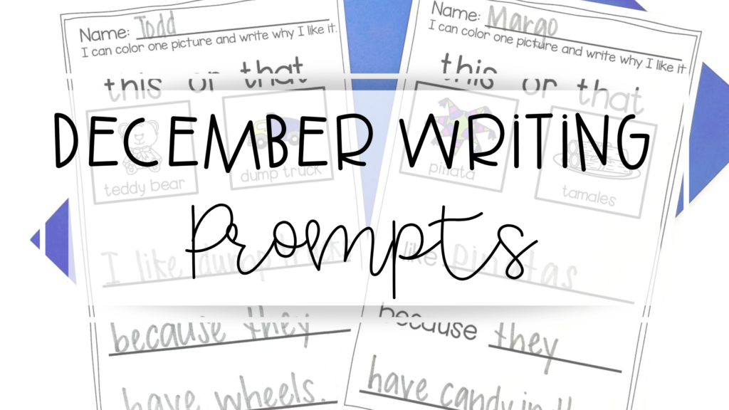 december writing prompts feature image