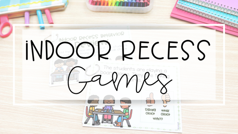 indoor recess games for elementary students feature image