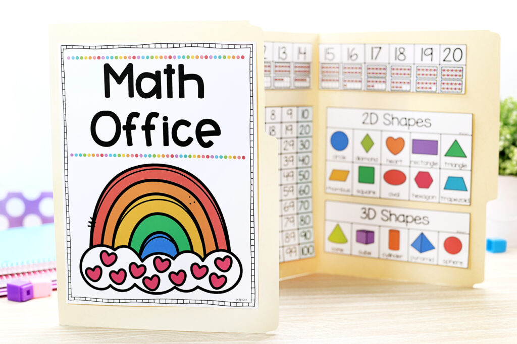 math office cover- printable math charts