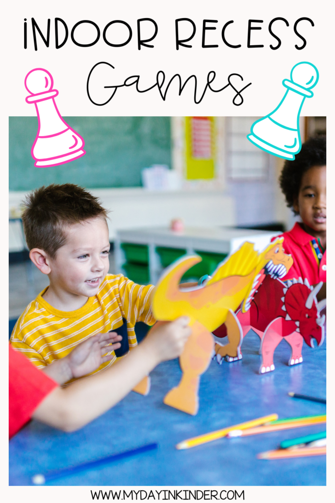 indoor recess games for elementary students pin image