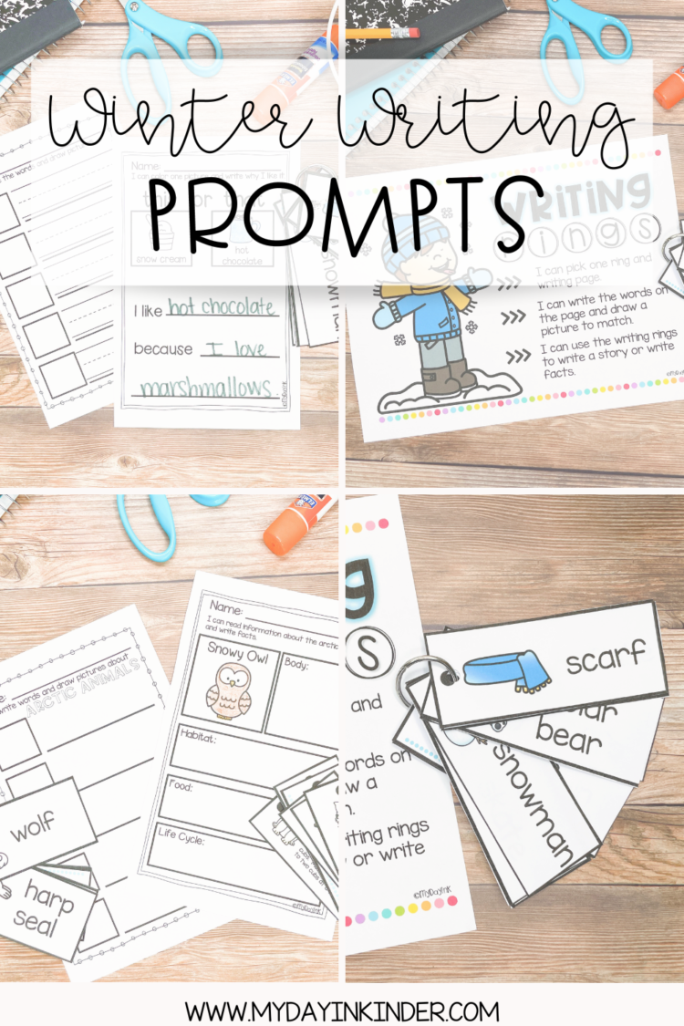 Winter Writing Prompts for Primary Students - My Day in K