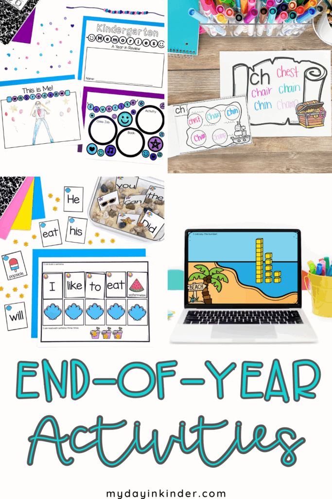 end of year activities pin image