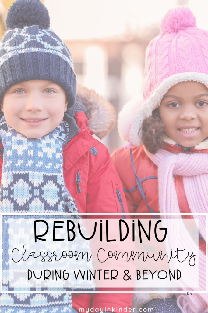 rebuilding classroom community pin image