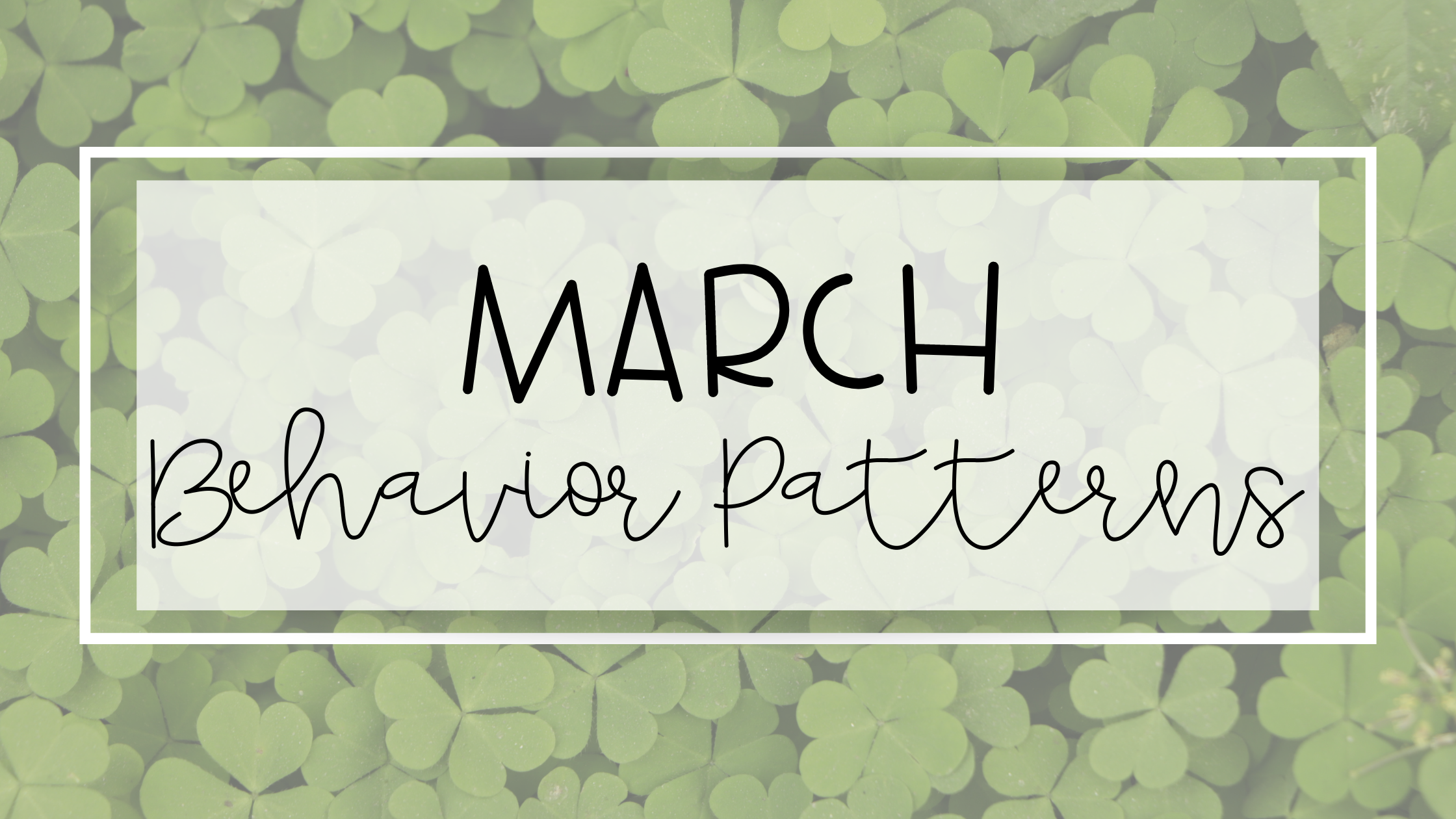 march behavior pattern feature image