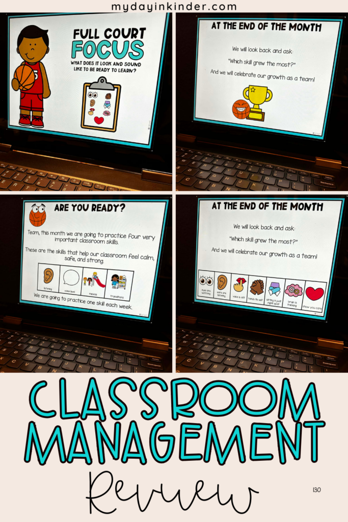 classroom management review pin image