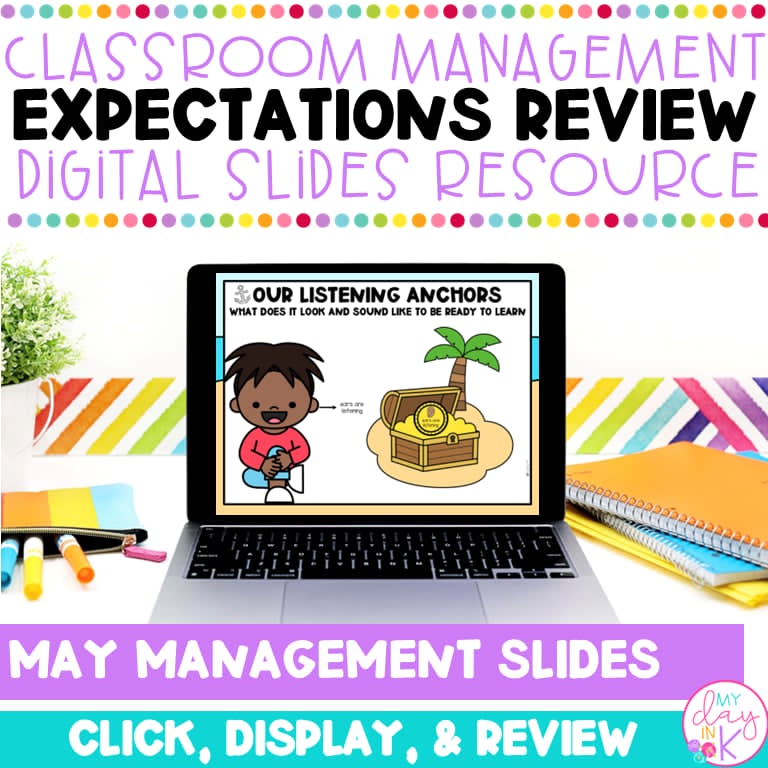 Kindergarten classroom management in May slides