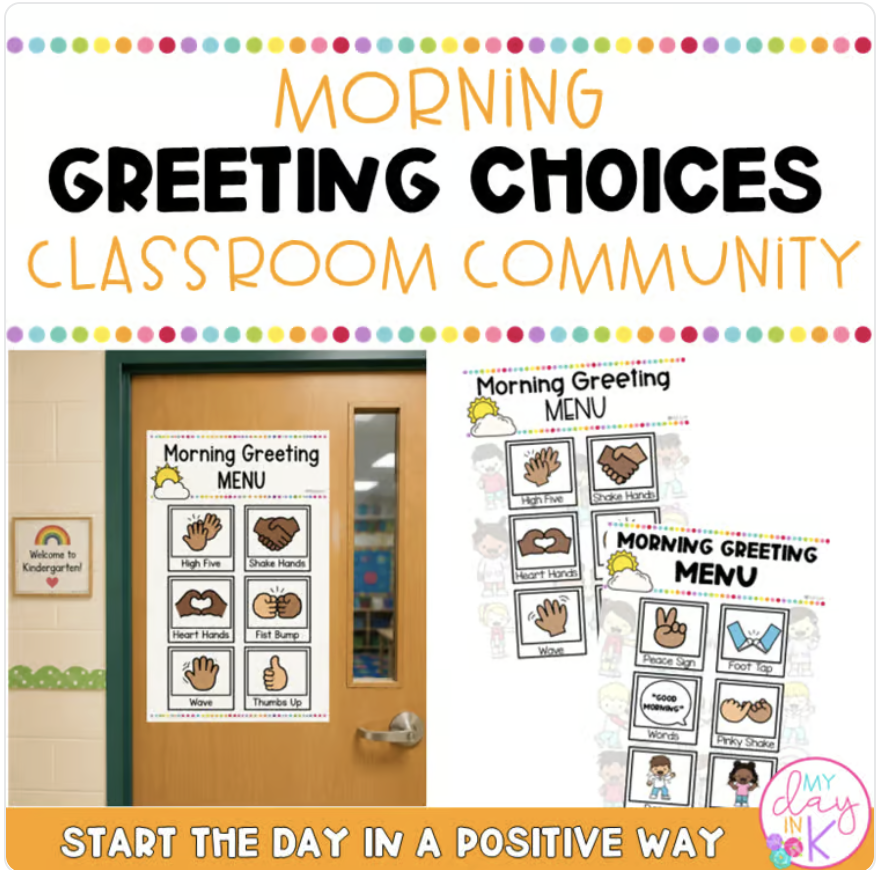 morning greetings menu product image