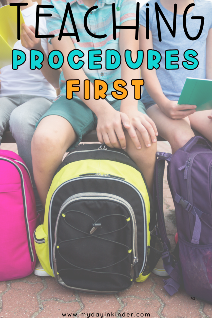 teaching procedures first pin image 