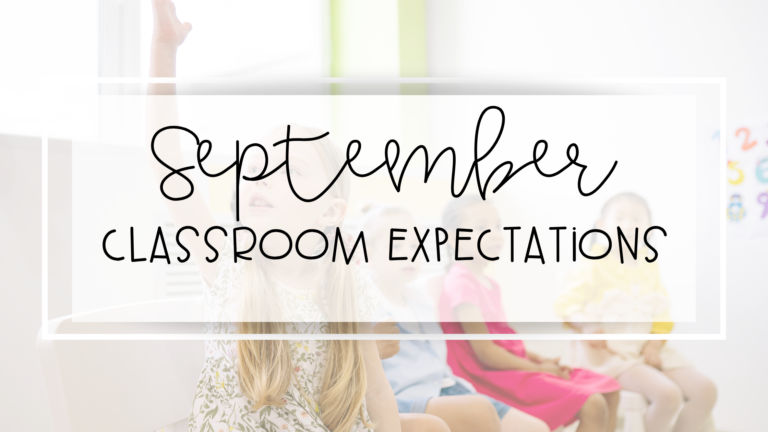 september classroom expectations feature image