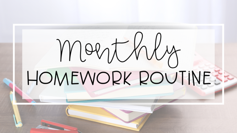 monthly homework feature image
